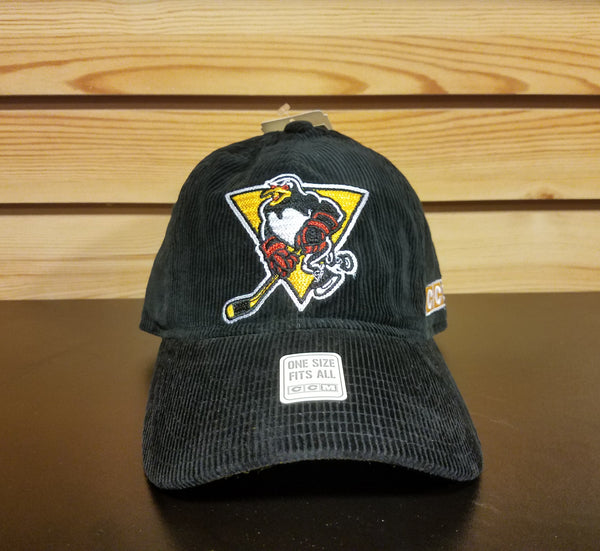 Wilkes Barre CCM Black Adj Hat Wheeling Nailers