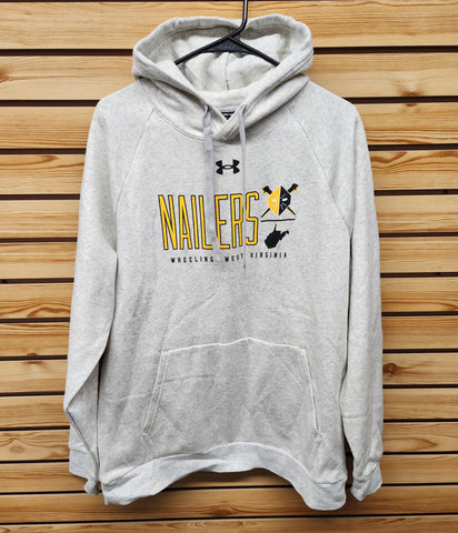 Wheeling Nailers Under Armour Silver West Virginia Hood