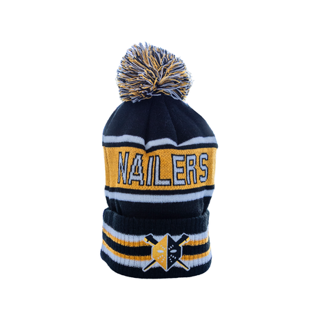 Wheeling Nailers AK Knit Yellow Pom