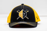 Wheeling Nailers Zephyr Yellow Black Snap Back Hat