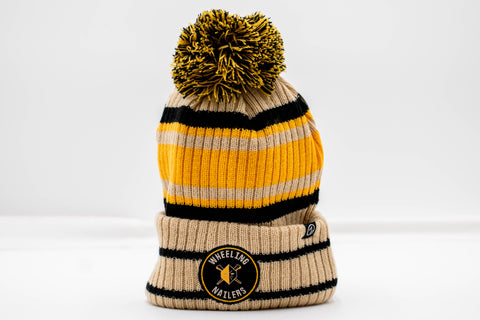 Wheeling Nailers Zephyr Cuffed Beanie w/ Pom