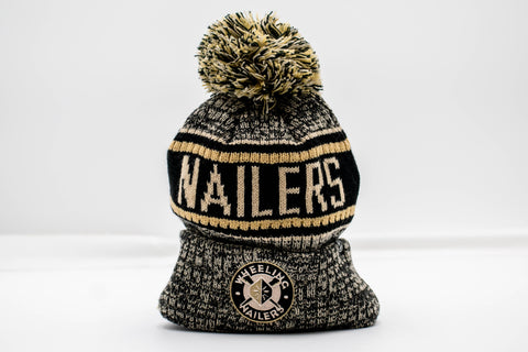 Wheeling Nailers Zephyr Cuffed Pom Beanie