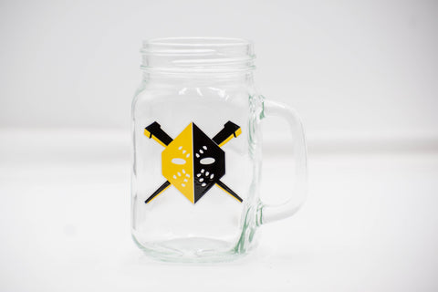 Wheeling Nailers Mason Jar Glass 14oz.