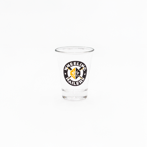 Wheeling Nailers Shot Glass Embossed Logo