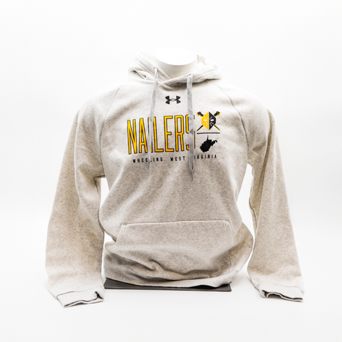 Wheeling Nailers Under Armour Silver West Virginia Hood