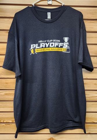 Wheeling Nailers 2026 Playoff Black T Shirt Round 3