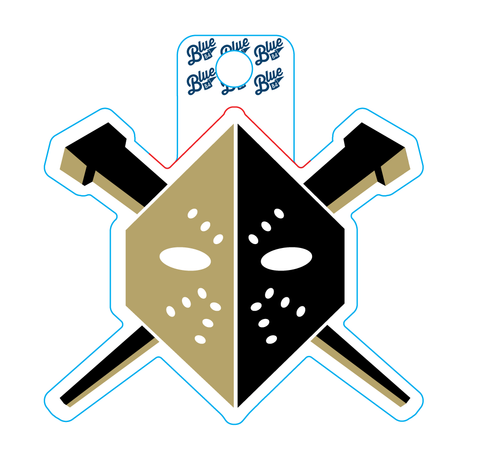 Wheeling Nailers Vegas Mask Sticker