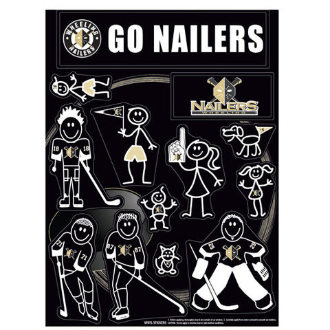 Nailers Car Window Decal (Family)